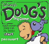Doug's Big Game (Germany) Title Screen
